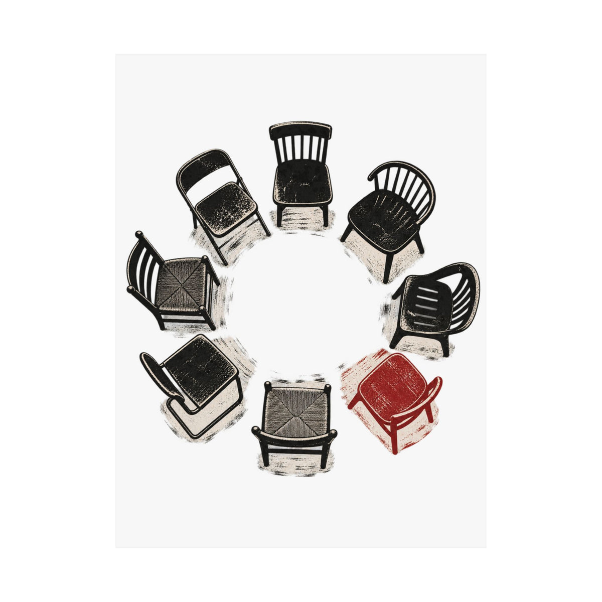 Chairs in a Circle Premium Matte Print image 24 — LOAF SOCIETY COMMON GROUND