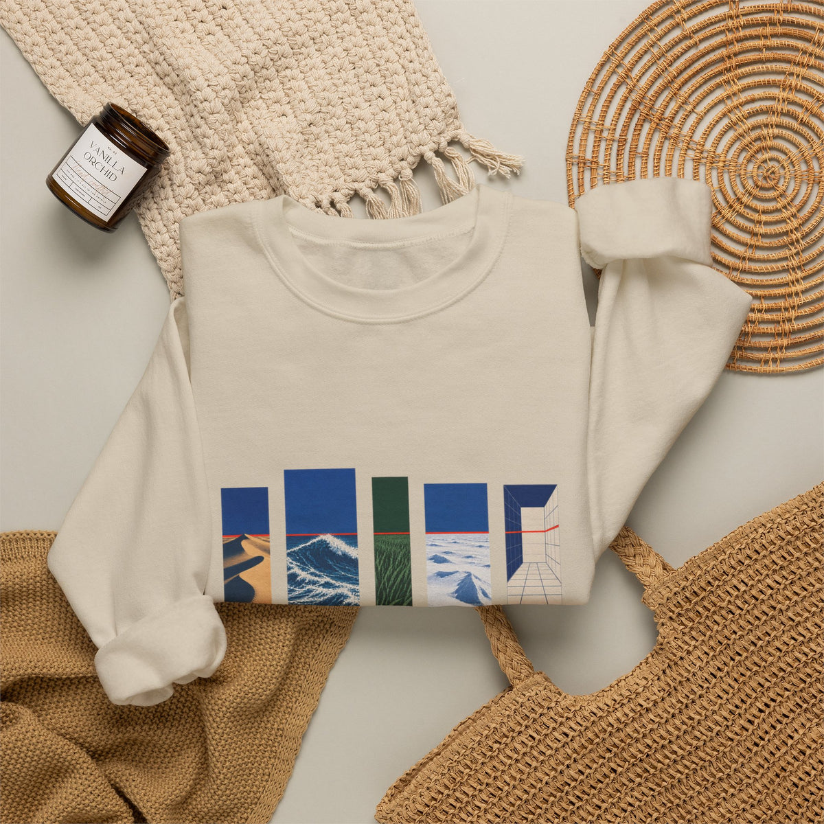 One Horizon Heavy Blend Crewneck Sweatshirt image 5 — LOAF SOCIETY COMMON GROUND