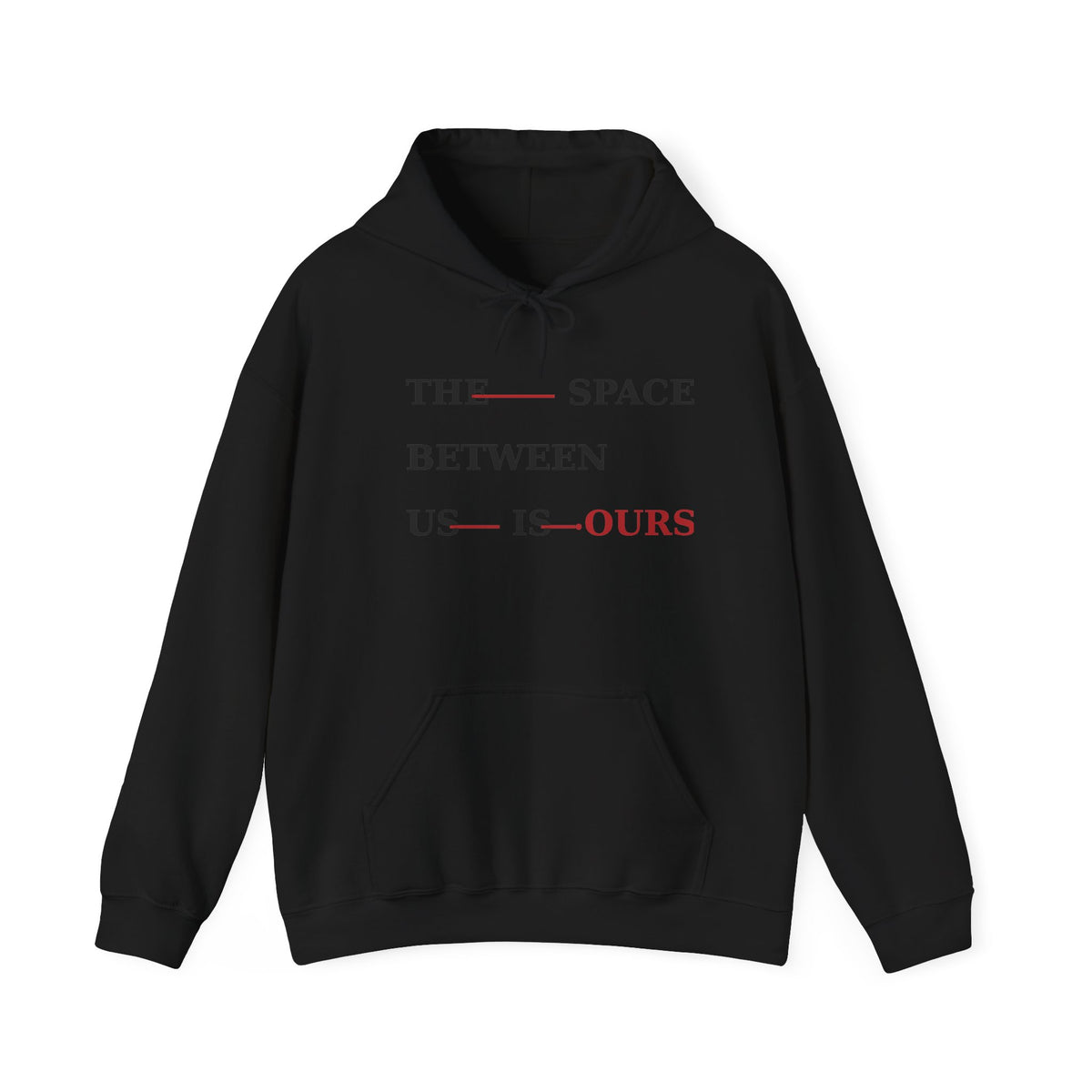 The Space Between Us Is Ours Heavy Blend Hooded Sweatshirt image 2 — LOAF SOCIETY COMMON GROUND