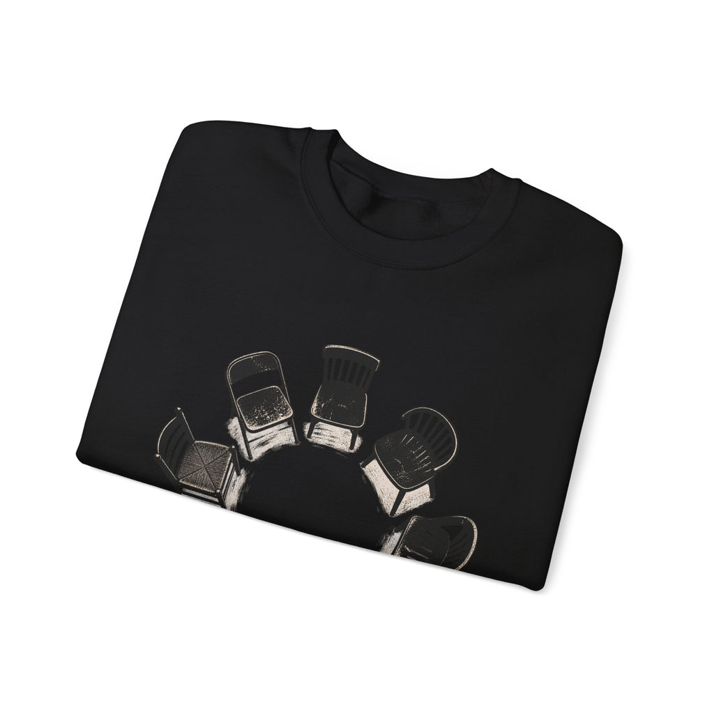 Chairs in a Circle Heavy Blend Crewneck Sweatshirt image 10 — LOAF SOCIETY COMMON GROUND