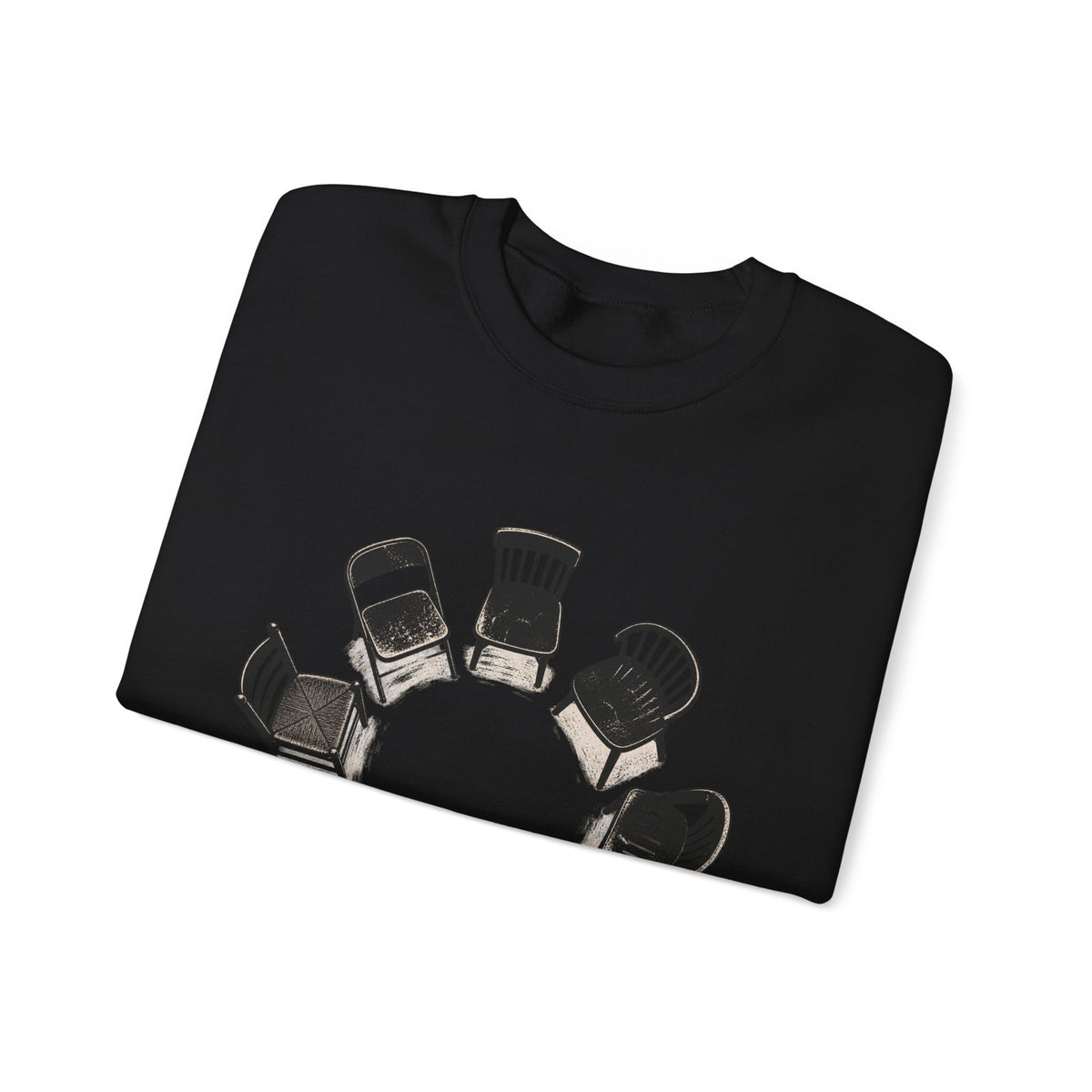 Chairs in a Circle Heavy Blend Crewneck Sweatshirt image 10 — LOAF SOCIETY COMMON GROUND
