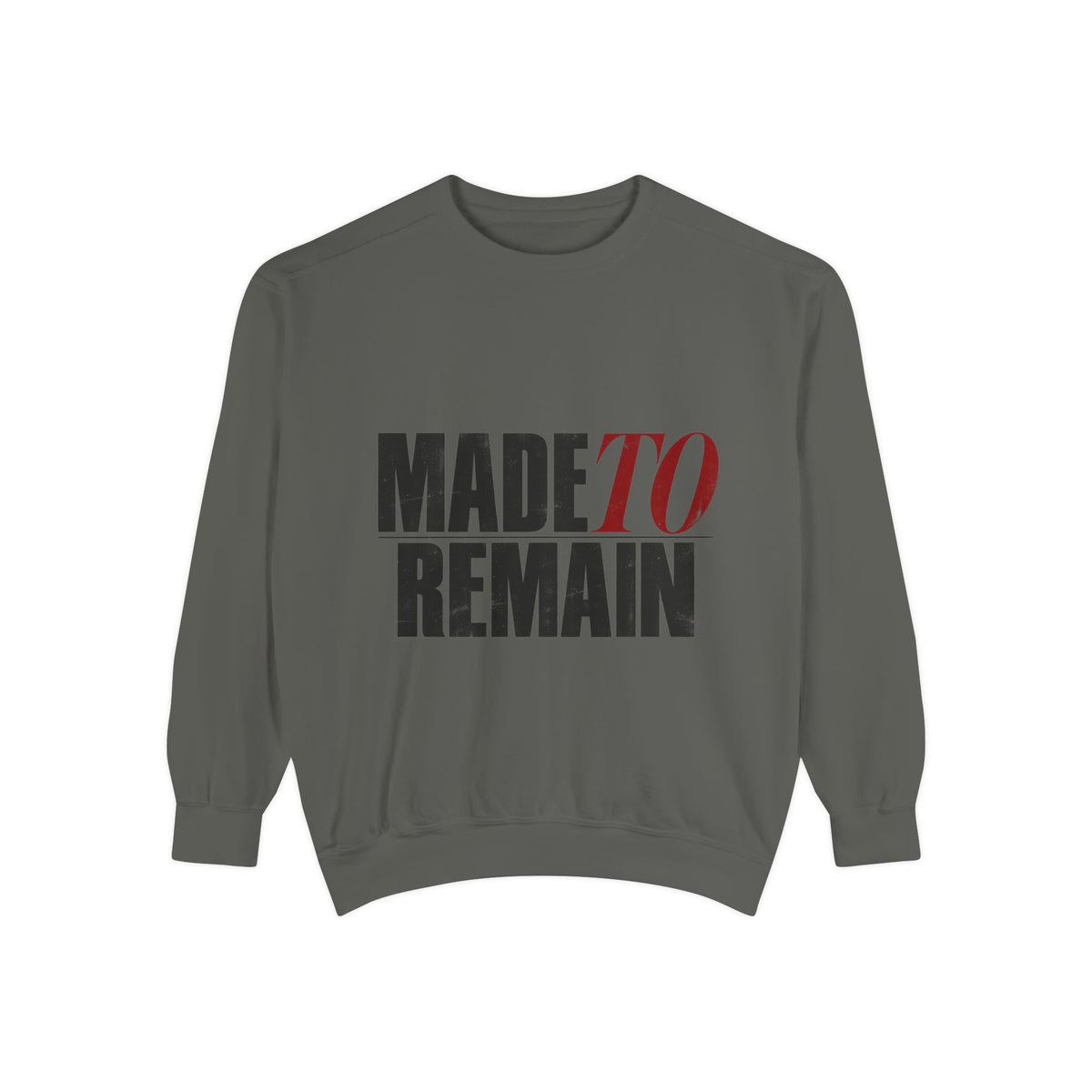 Made to Remain Garment-dyed crewneck sweatshirt image 1 — LOAF SOCIETY THE CARE OF THINGS