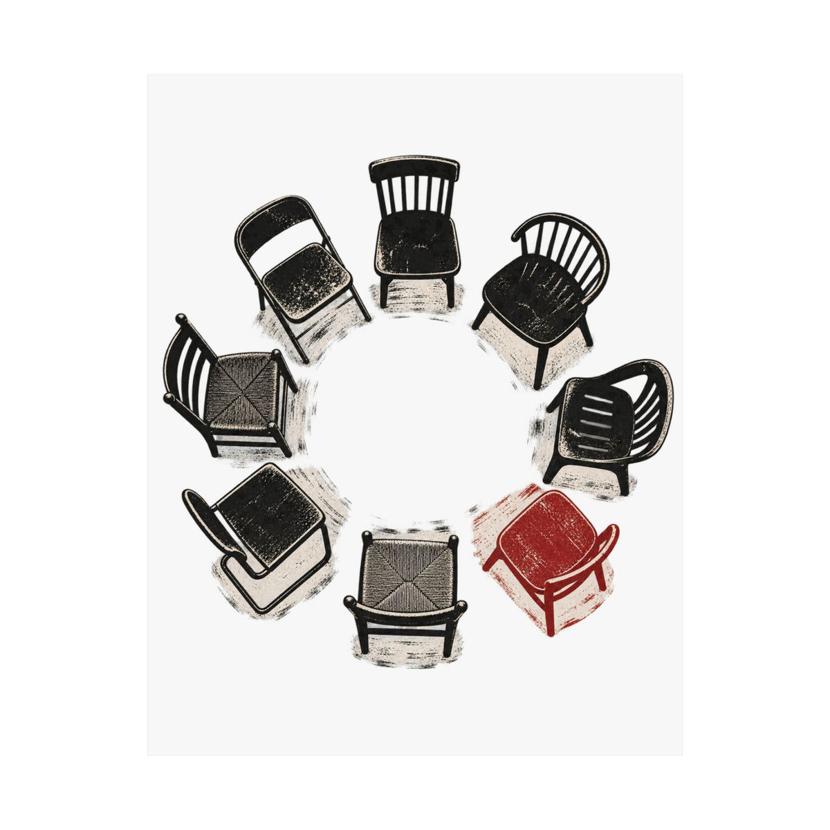 Chairs in a Circle Premium Matte Print image 33 — LOAF SOCIETY COMMON GROUND