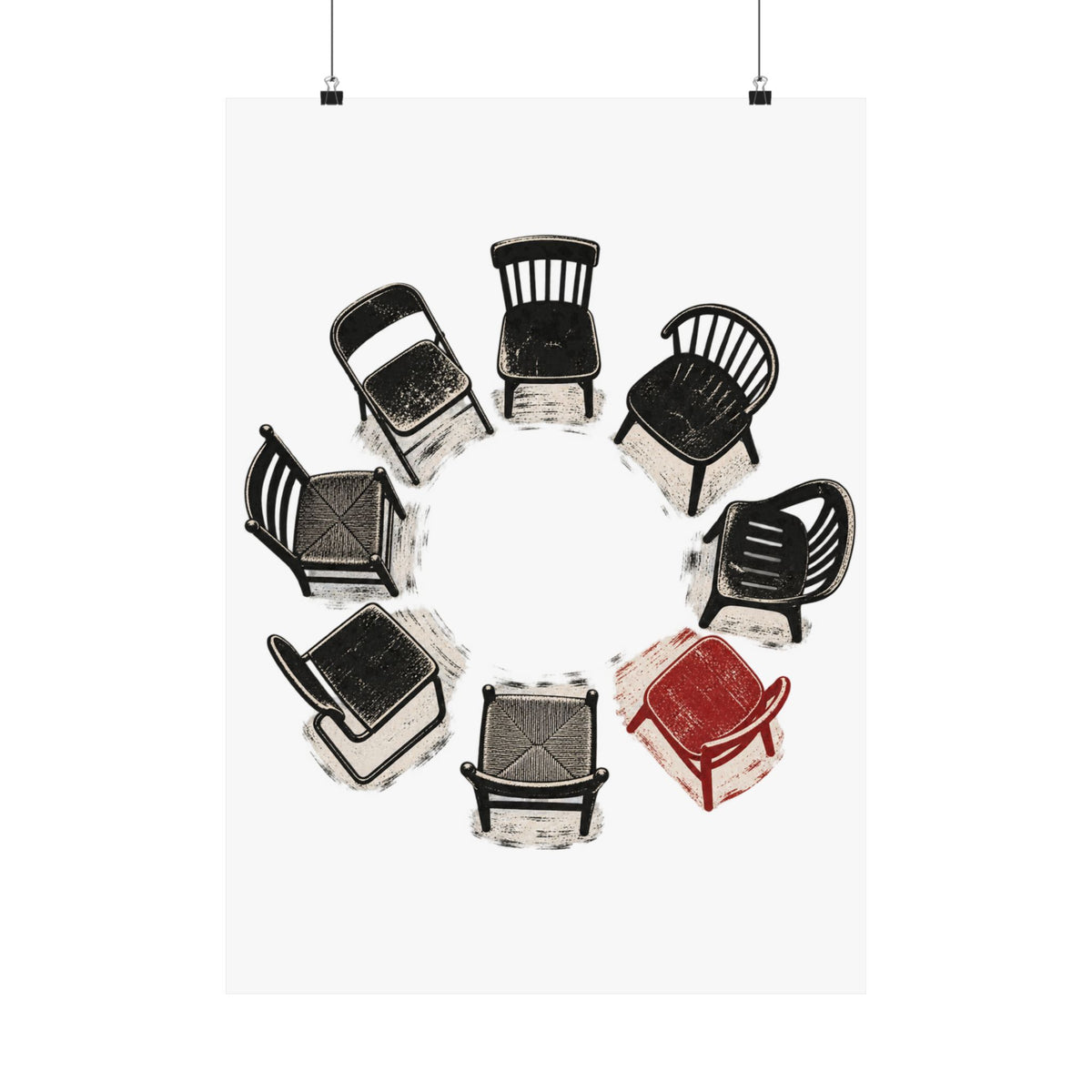 Chairs in a Circle Premium Matte Print image 15 — LOAF SOCIETY COMMON GROUND