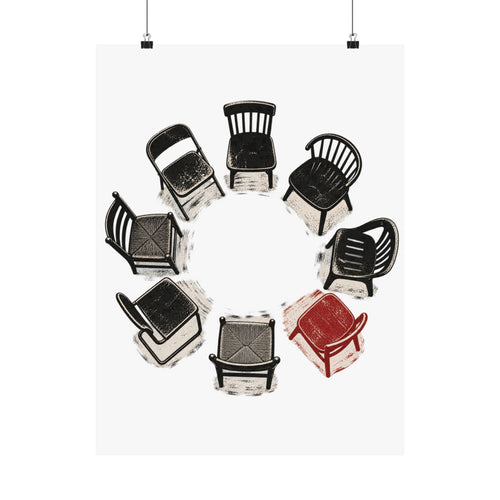 Chairs in a Circle Premium Matte Print image 2 — LOAF SOCIETY COMMON GROUND