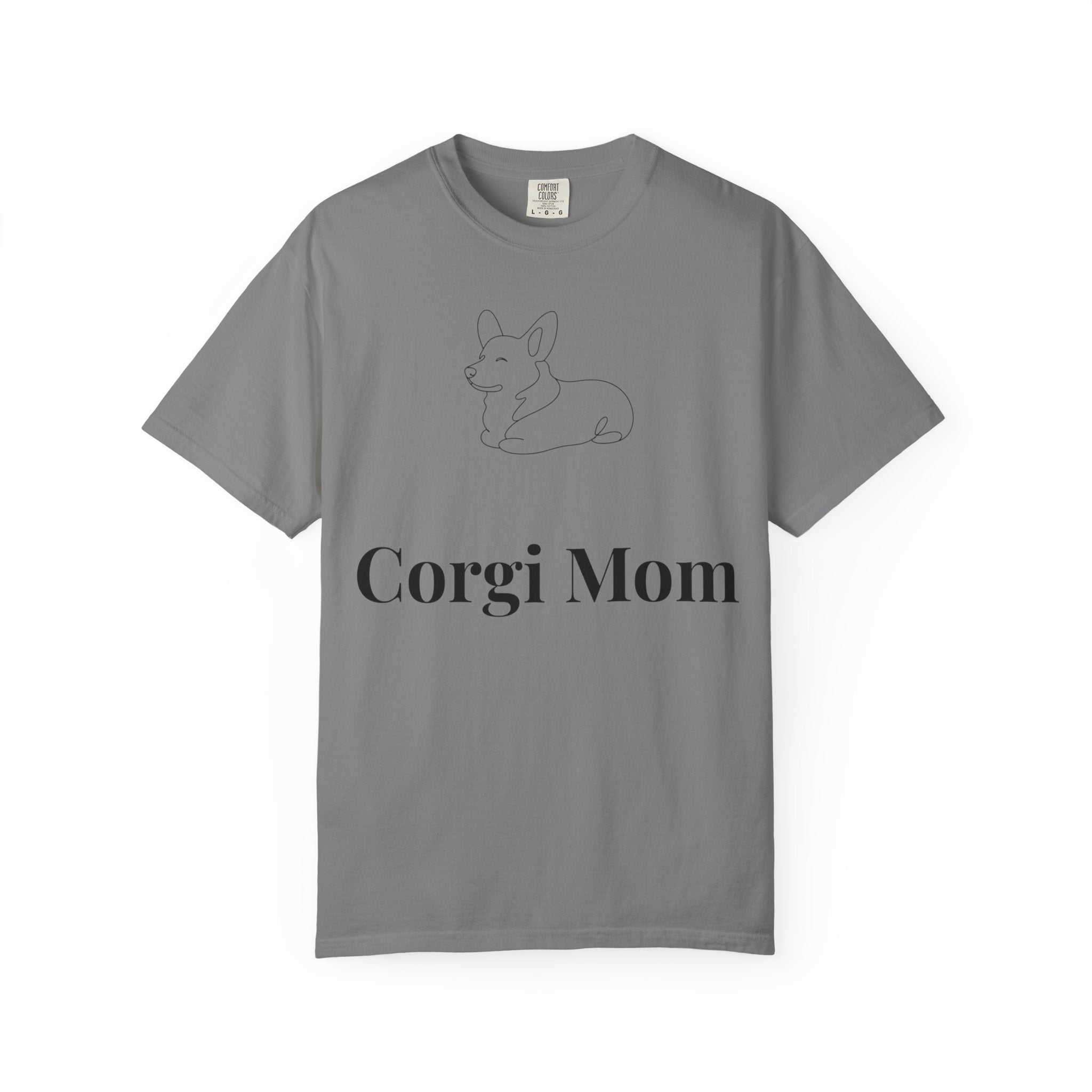Corgi Mom Shirt — Minimalist Dog Mom Tee — Corgi Lover Gift — Premium Cotton