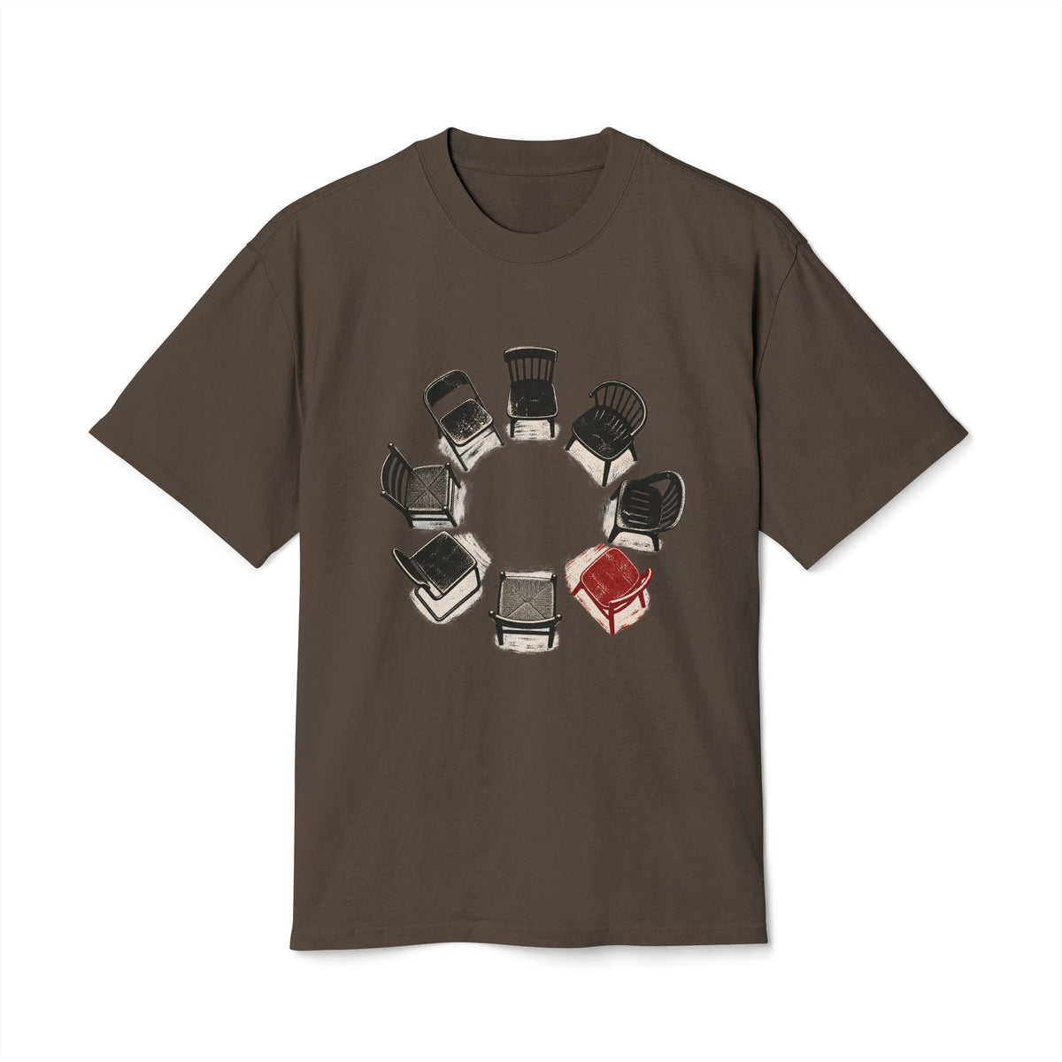 Chairs in a Circle Heavy Faded Tee image 2 — LOAF SOCIETY COMMON GROUND