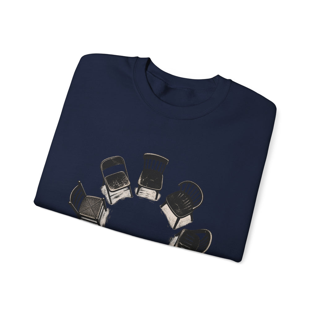 Chairs in a Circle Heavy Blend Crewneck Sweatshirt image 19 — LOAF SOCIETY COMMON GROUND