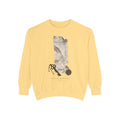 The Last Receipt — Garment-Dyed Crewneck Sweatshirt in Butter — LOAF SOCIETY product image.
