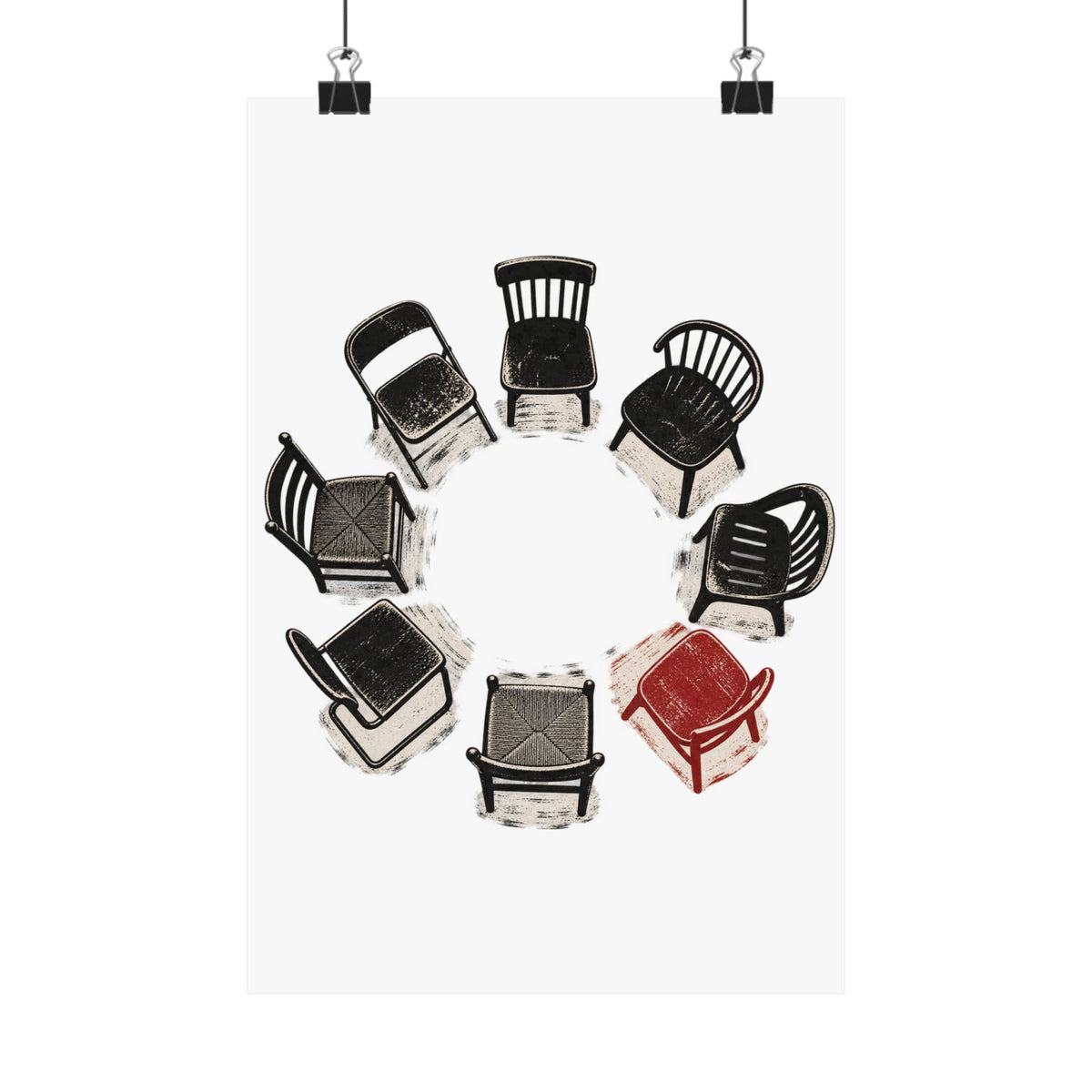 Chairs in a Circle Premium Matte Print image 14 — LOAF SOCIETY COMMON GROUND