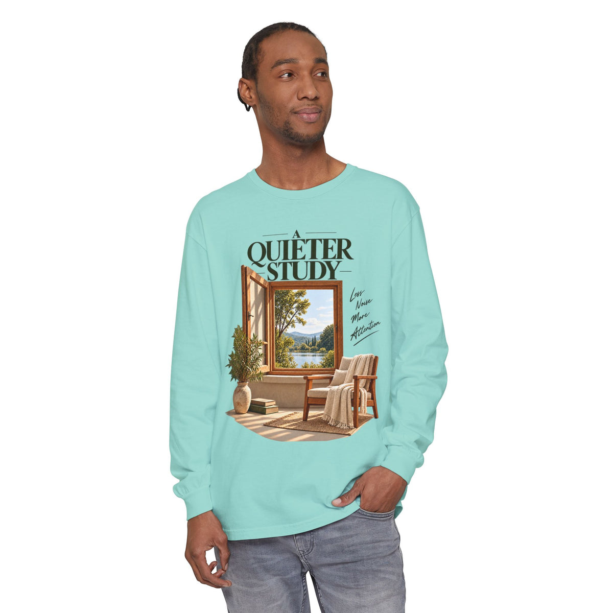 A Quieter Study — Garment-Dyed Long-Sleeve T-Shirt