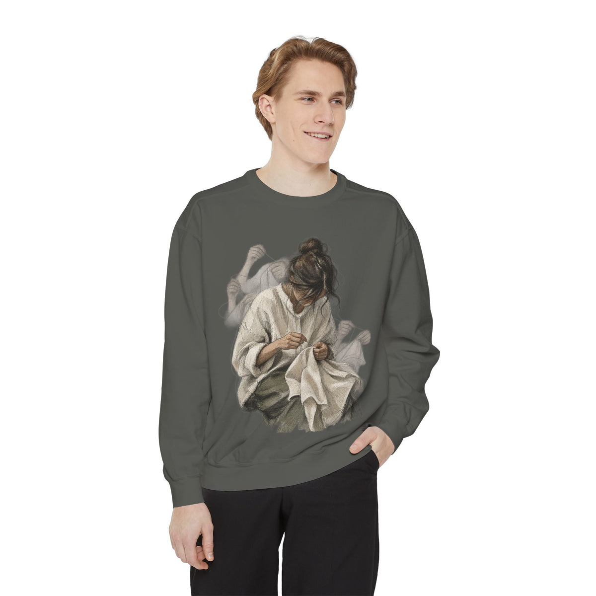 Work Trace Garment-Dyed Sweatshirt image 5 — LOAF SOCIETY THE WORK OF HANDS