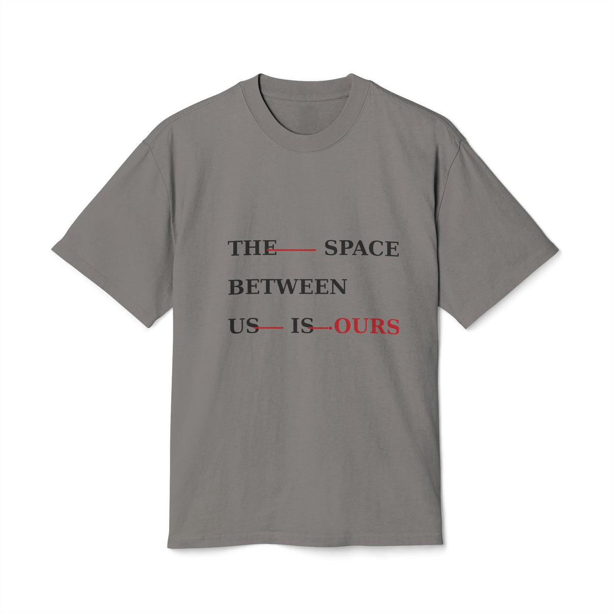 The Space Between Us Is Ours Heavy Faded Tee image 1 — LOAF SOCIETY COMMON GROUND