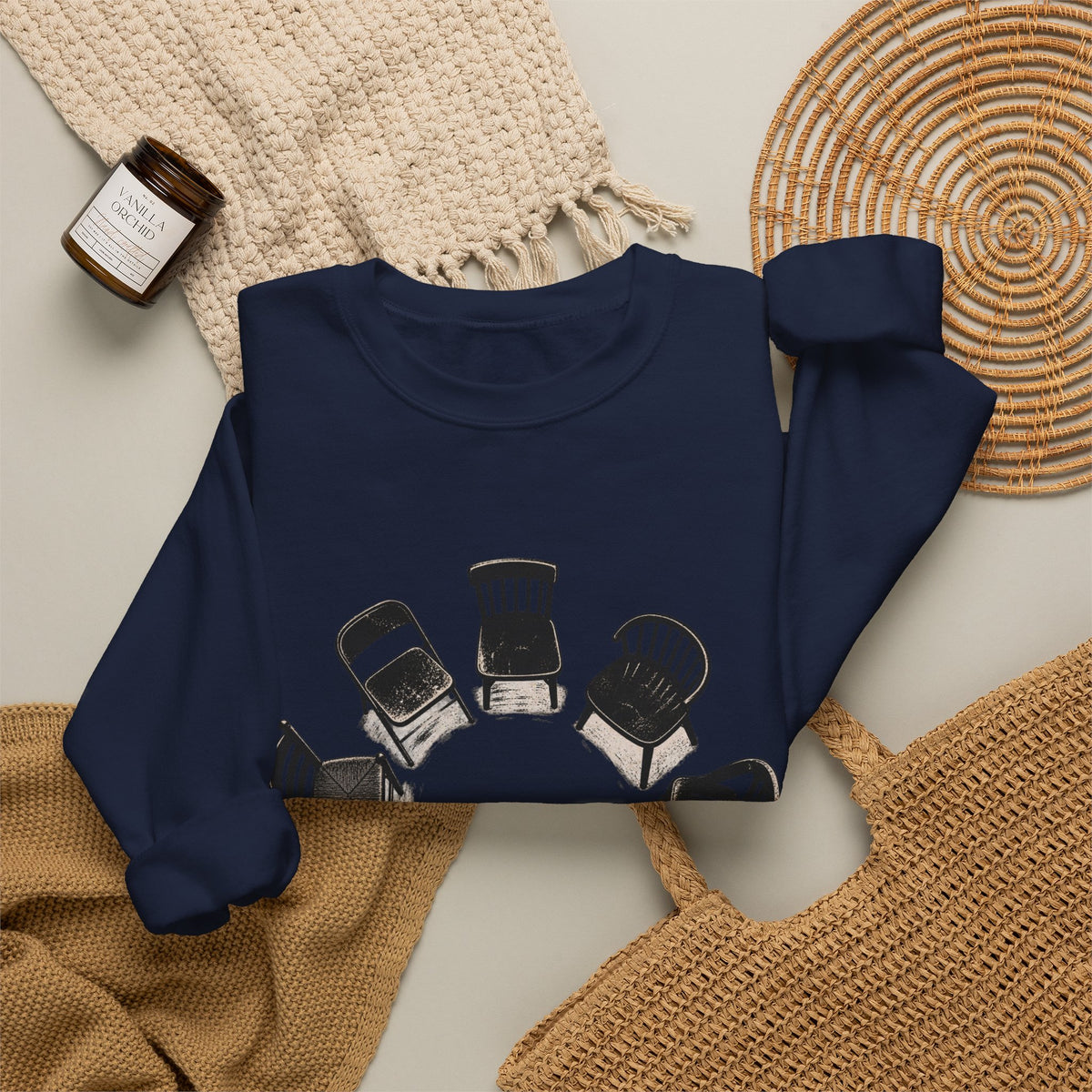 Chairs in a Circle Heavy Blend Crewneck Sweatshirt image 20 — LOAF SOCIETY COMMON GROUND