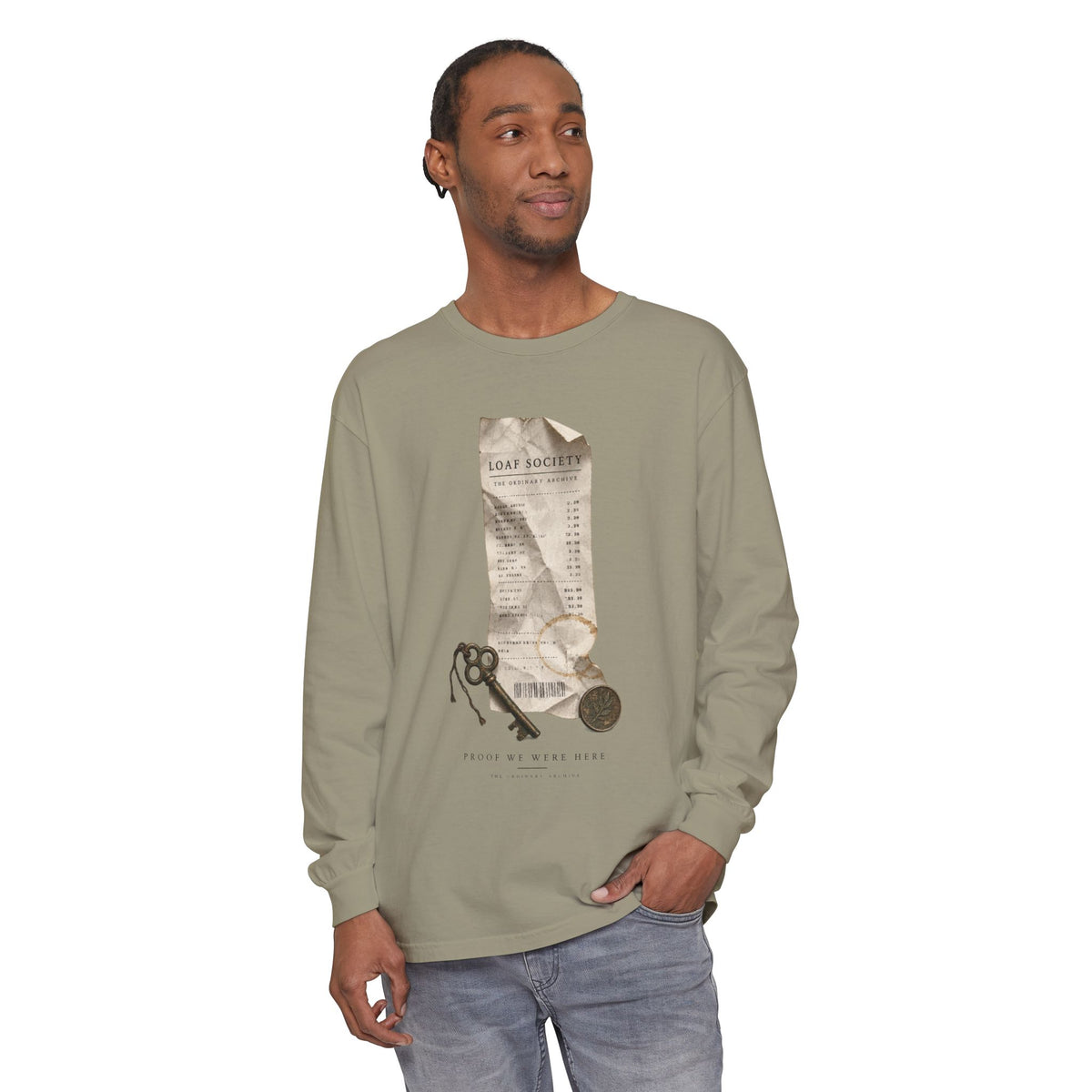 The Last Receipt — Garment-Dyed Long-Sleeve T-Shirt