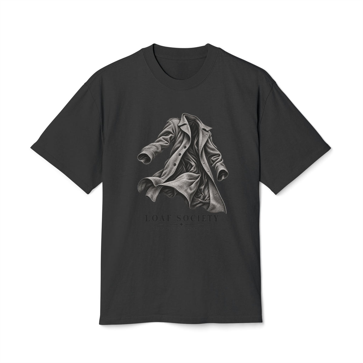 The Falling Coat heavyweight tee image 4 — LOAF SOCIETY THE THRESHOLD