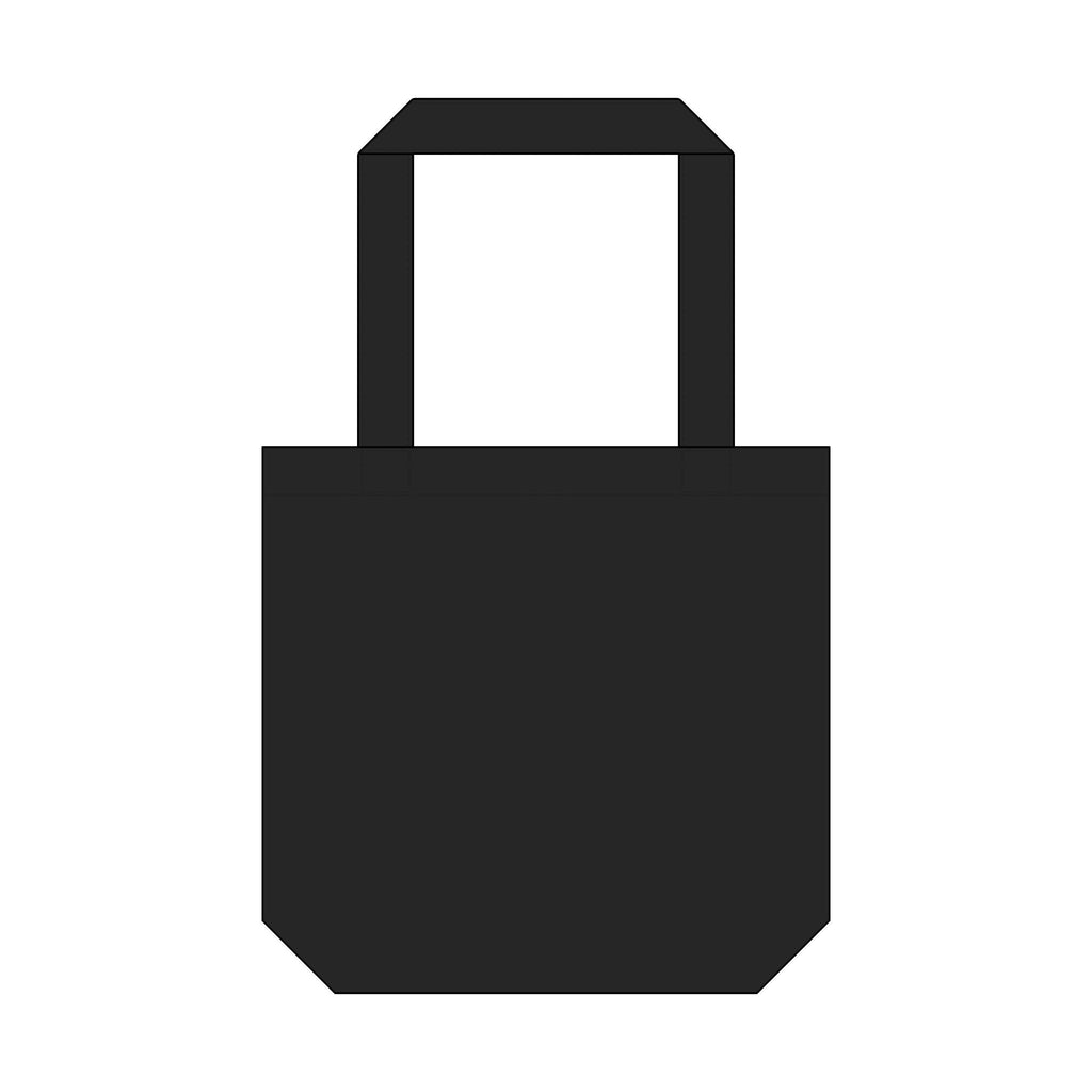 The Ordinary Archive black tote bag, plain back view