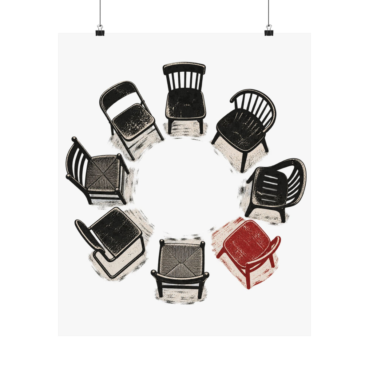 Chairs in a Circle Premium Matte Print image 13 — LOAF SOCIETY COMMON GROUND