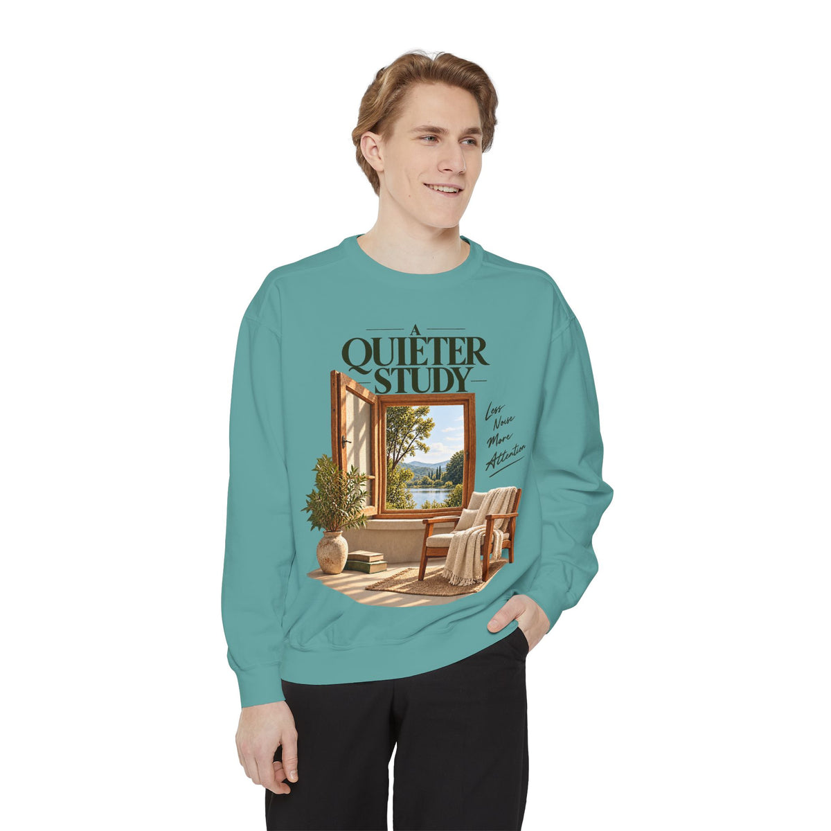 A Quieter Study — Garment-Dyed Crewneck Sweatshirt