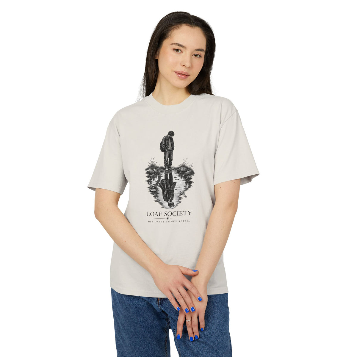 The Reflection heavyweight tee image 6 — LOAF SOCIETY THE THRESHOLD