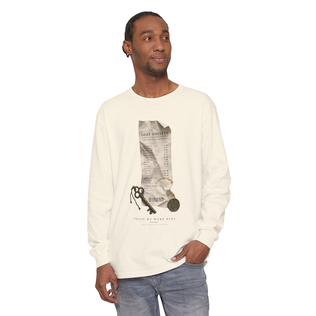 The Last Receipt — Garment-Dyed Long-Sleeve T-Shirt