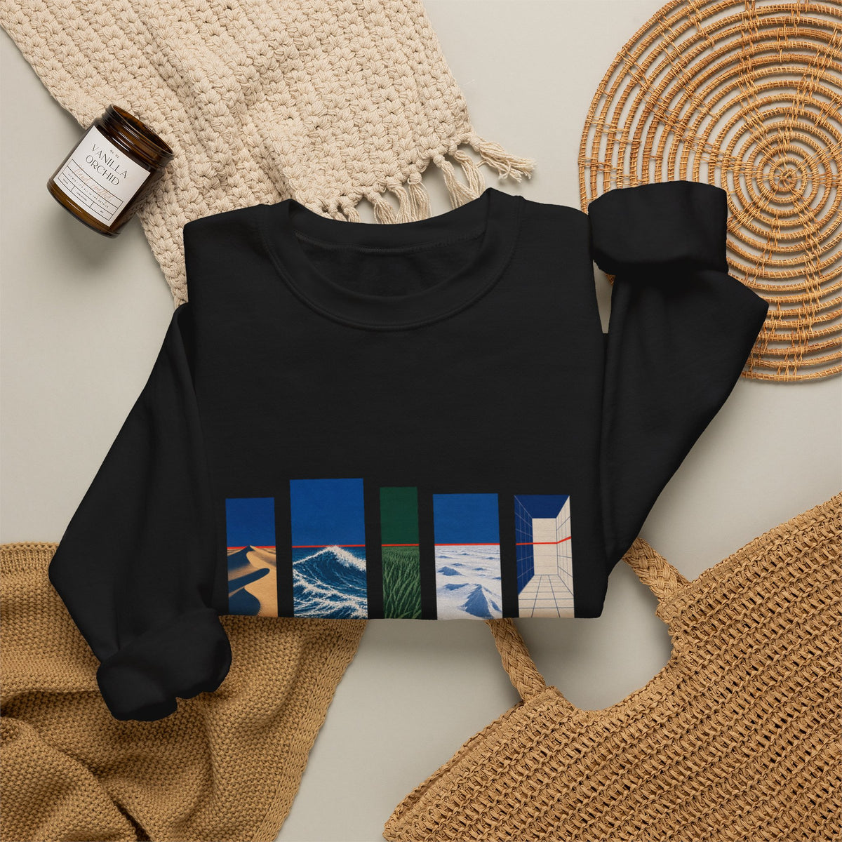 One Horizon Heavy Blend Crewneck Sweatshirt image 8 — LOAF SOCIETY COMMON GROUND