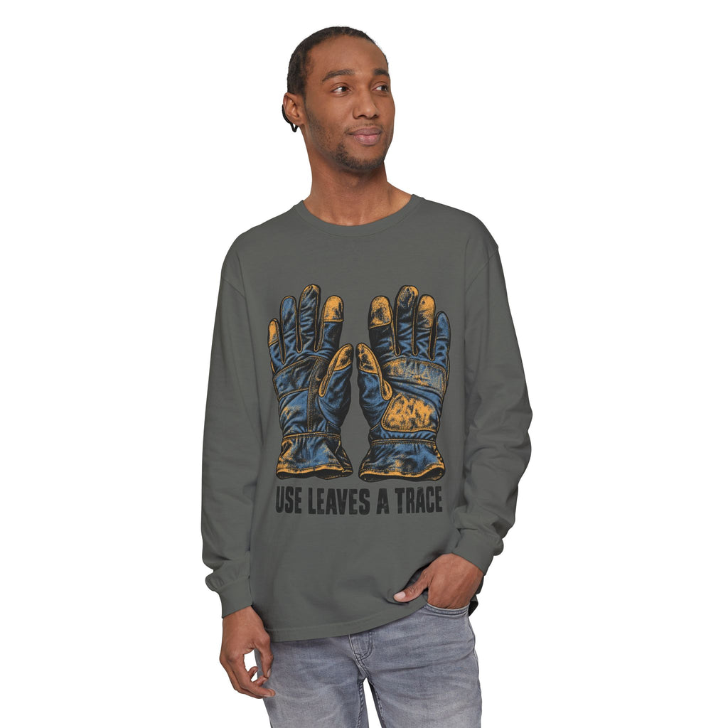 Use Leaves a Trace Garment-dyed long-sleeve tee image 8 — LOAF SOCIETY THE CARE OF THINGS