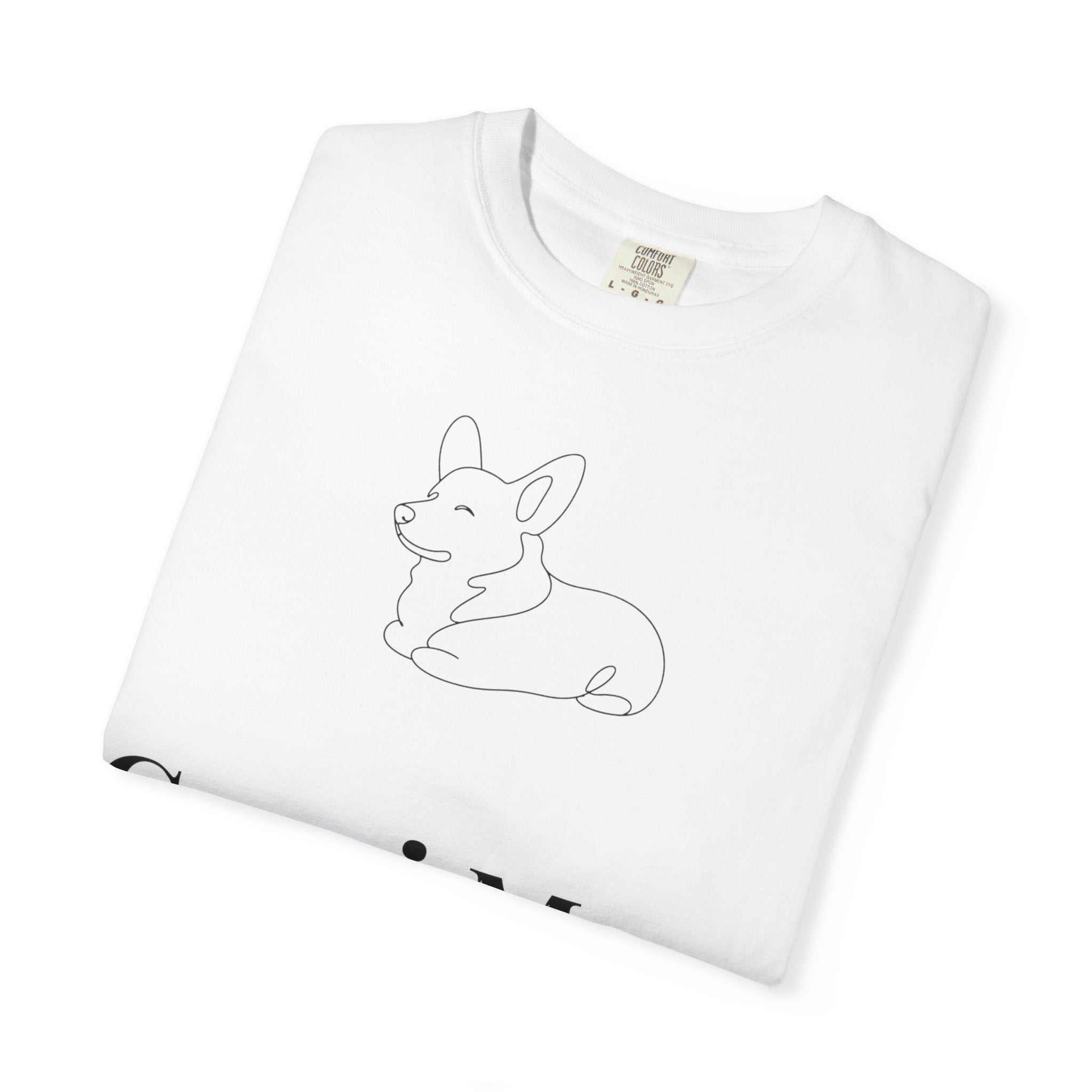 Corgi Mom Shirt — Minimalist Dog Mom Tee — Corgi Lover Gift — Premium Cotton