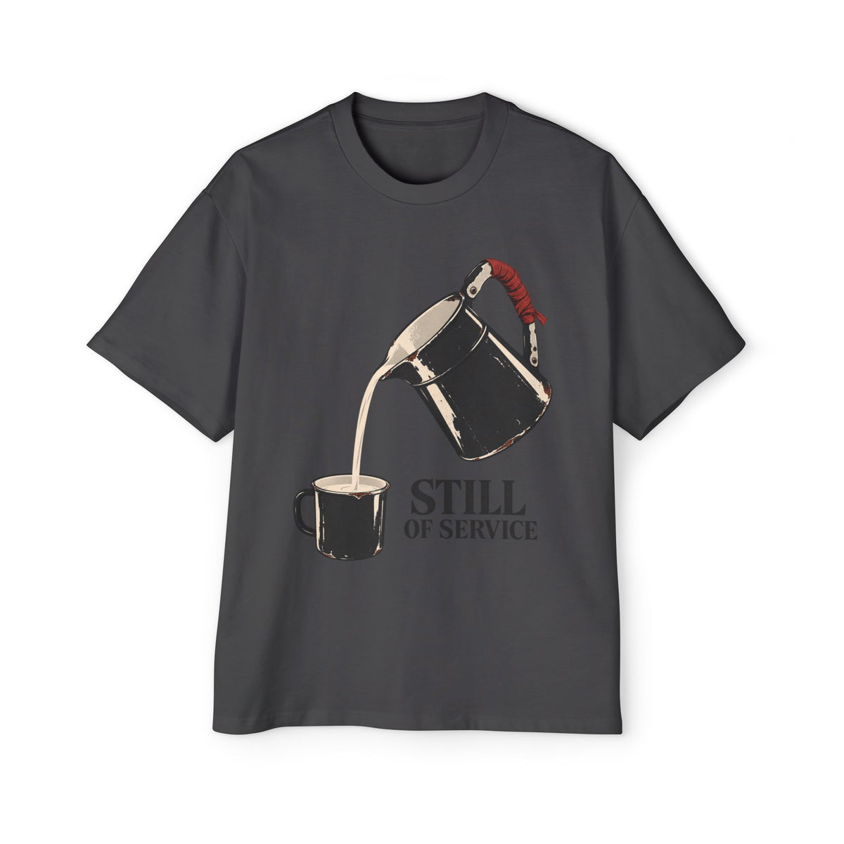 Still of Service Oversized heavyweight tee image 2 — LOAF SOCIETY THE CARE OF THINGS