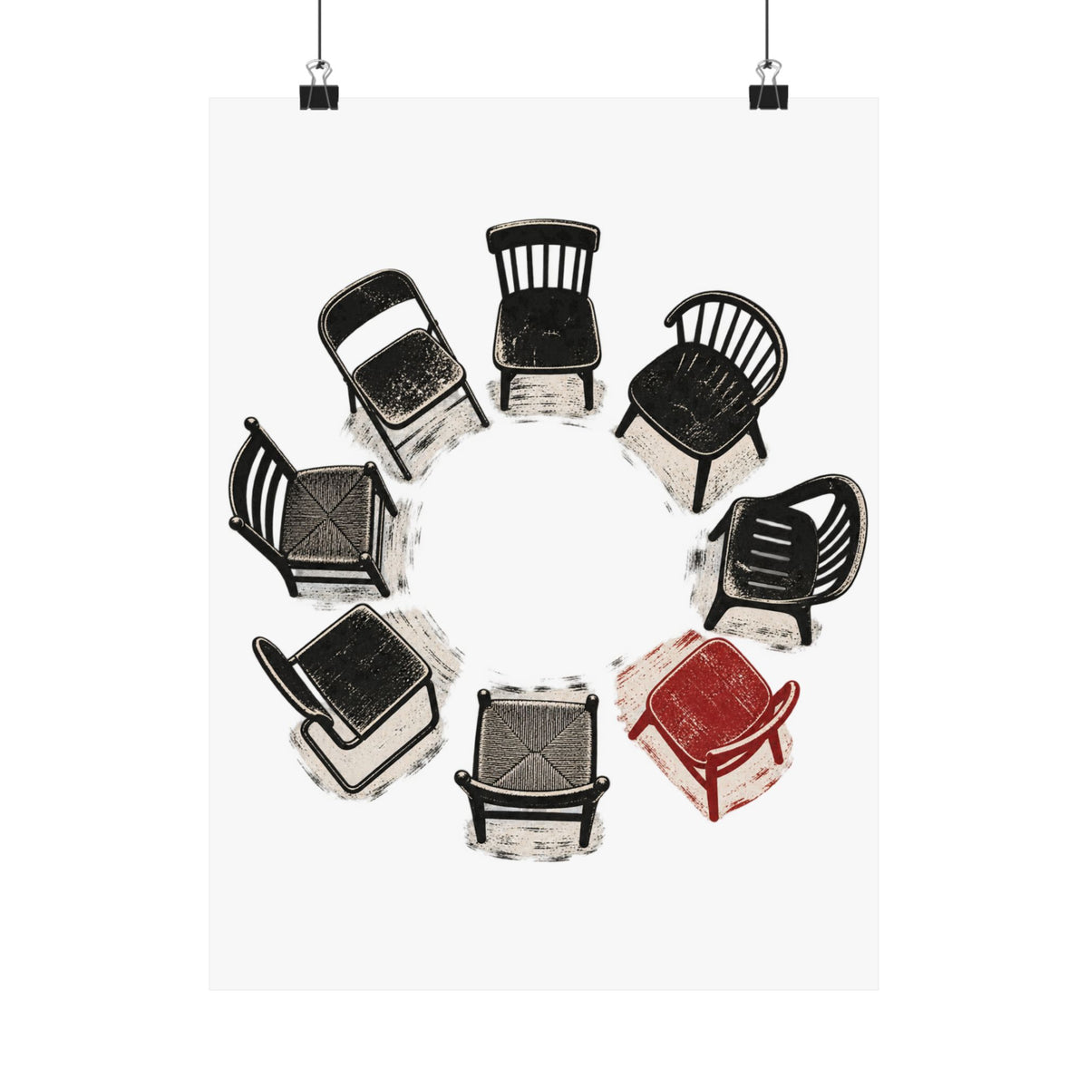 Chairs in a Circle Premium Matte Print image 10 — LOAF SOCIETY COMMON GROUND