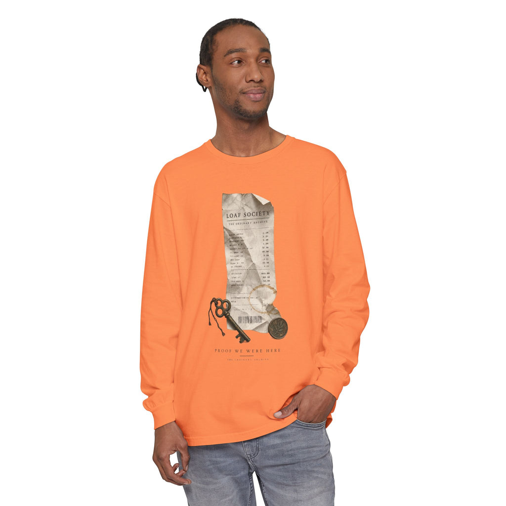 The Last Receipt — Garment-Dyed Long-Sleeve T-Shirt