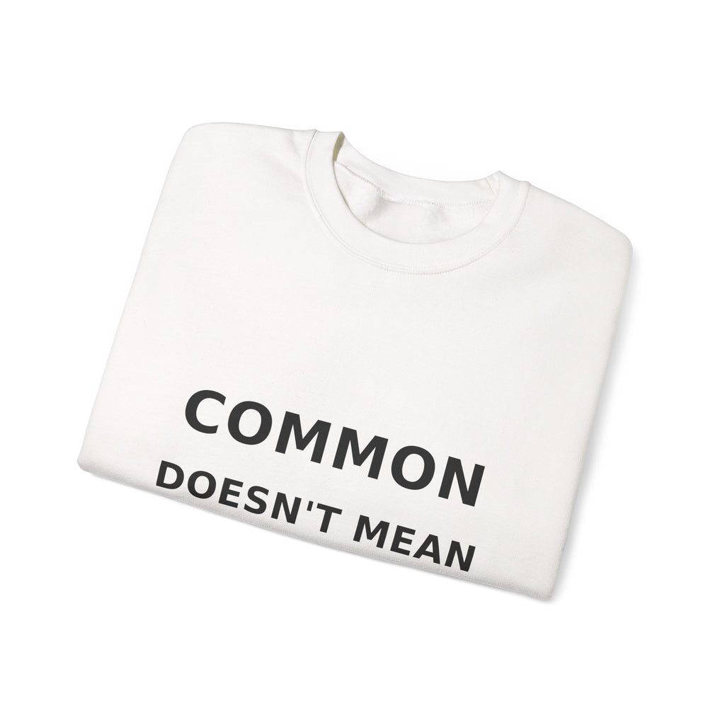 Common Does Not Mean Same Heavy Blend Crewneck Sweatshirt image 7 — LOAF SOCIETY COMMON GROUND