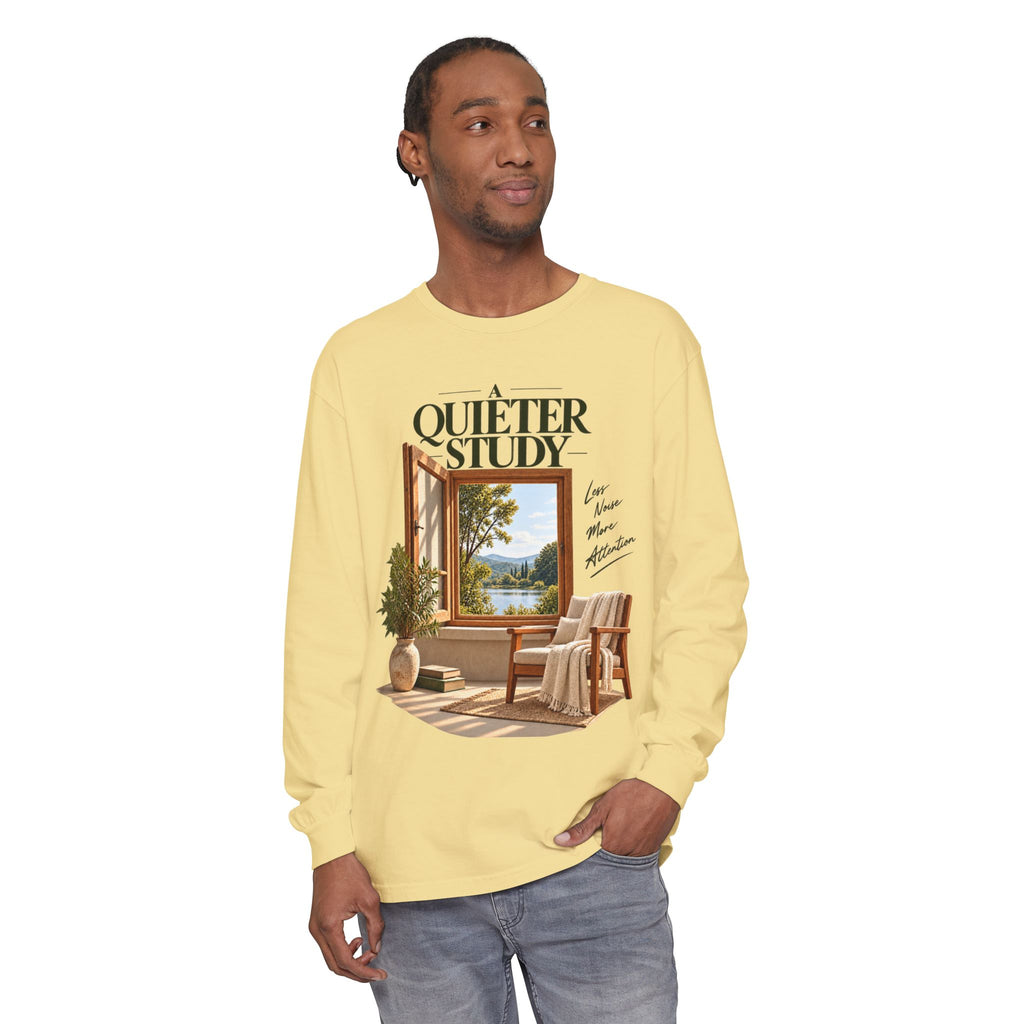 A Quieter Study — Garment-Dyed Long-Sleeve T-Shirt