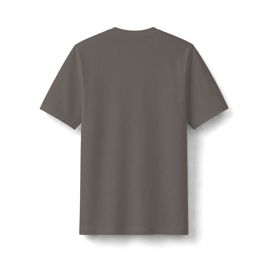 Shiitake heavyweight T-shirt, plain back view.