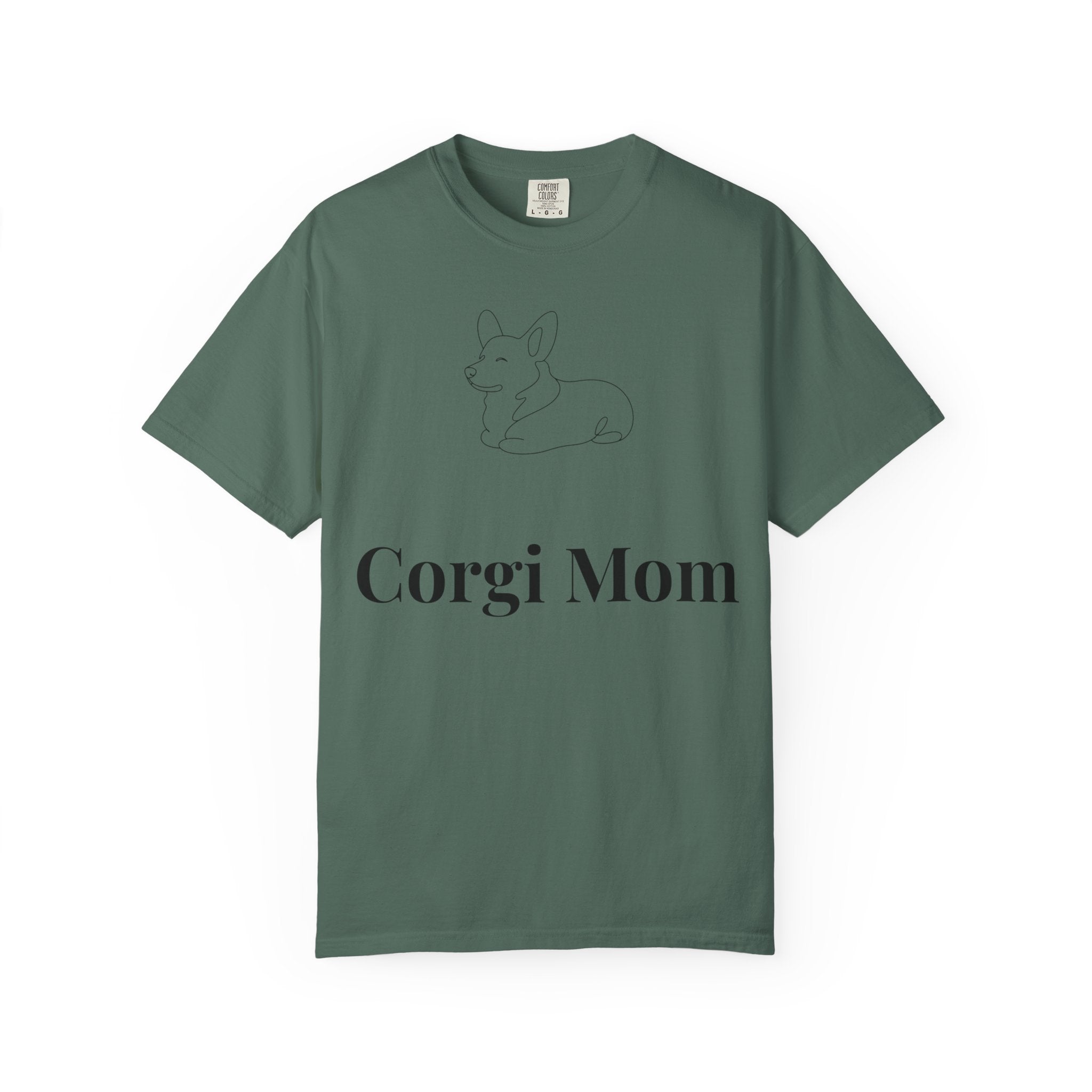 Corgi Mom Shirt — Minimalist Dog Mom Tee — Corgi Lover Gift — Premium Cotton