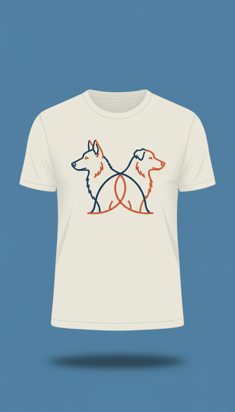Minimalist Breed Outline T-Shirt